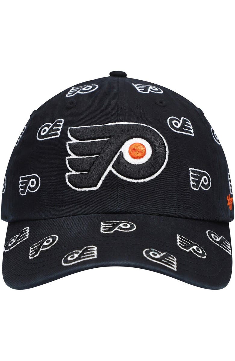 '47 Women's '47 Black Philadelphia Flyers Confetti Clean Up Adjustable Hat, Alternate, color, Black