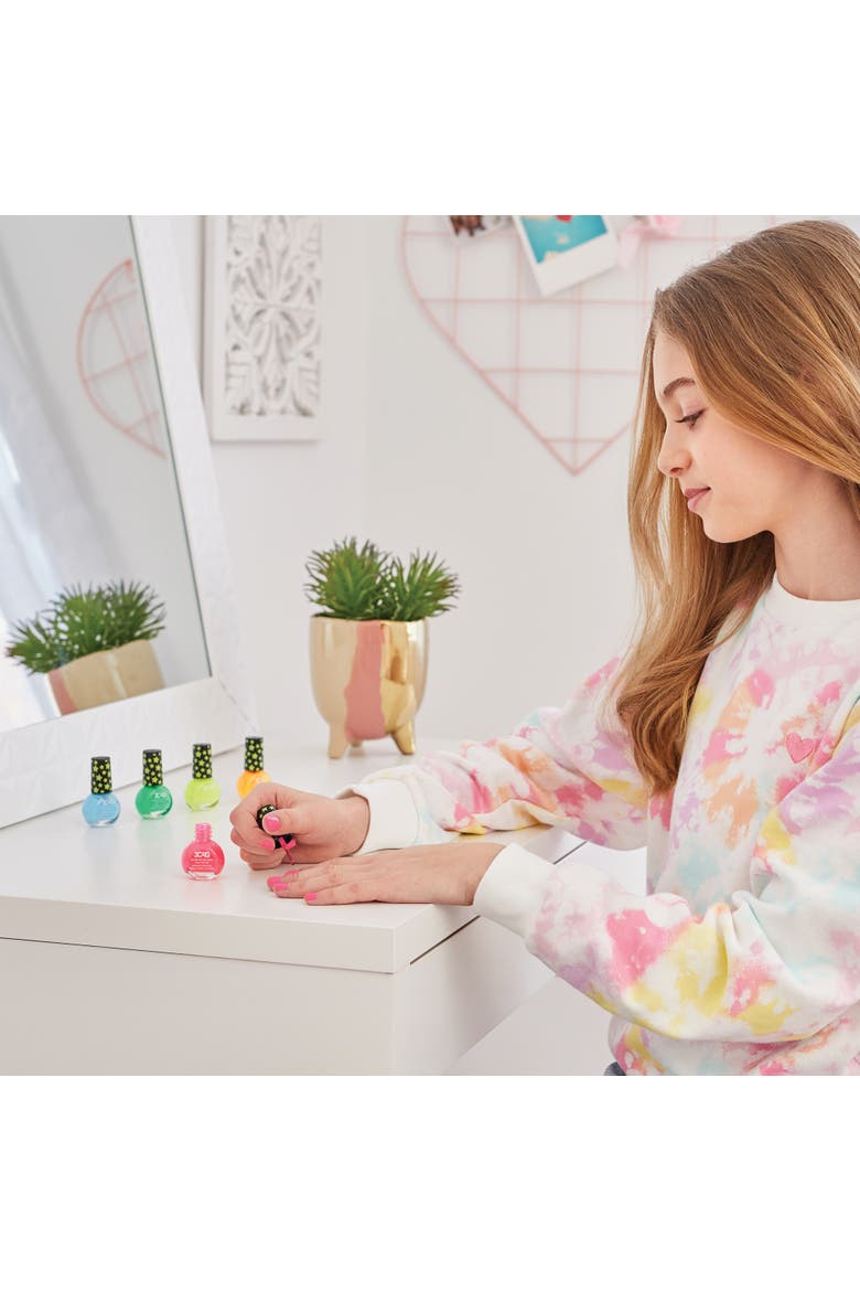 3C4G Glow In The Dark Nail Polish Set 5 Bottles, Alternate, color, Multicolored