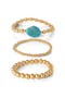 selected Gold, Turquoise