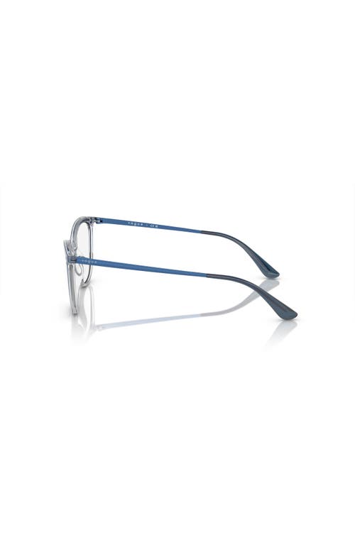 Vogue Eyewear 53mm Cat Eye Optical Glasses In Blue