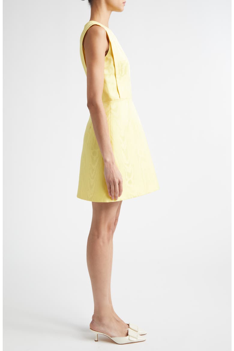 Neelam Moiré Mikado A-Line Minidress, Alternate, color, LEMON