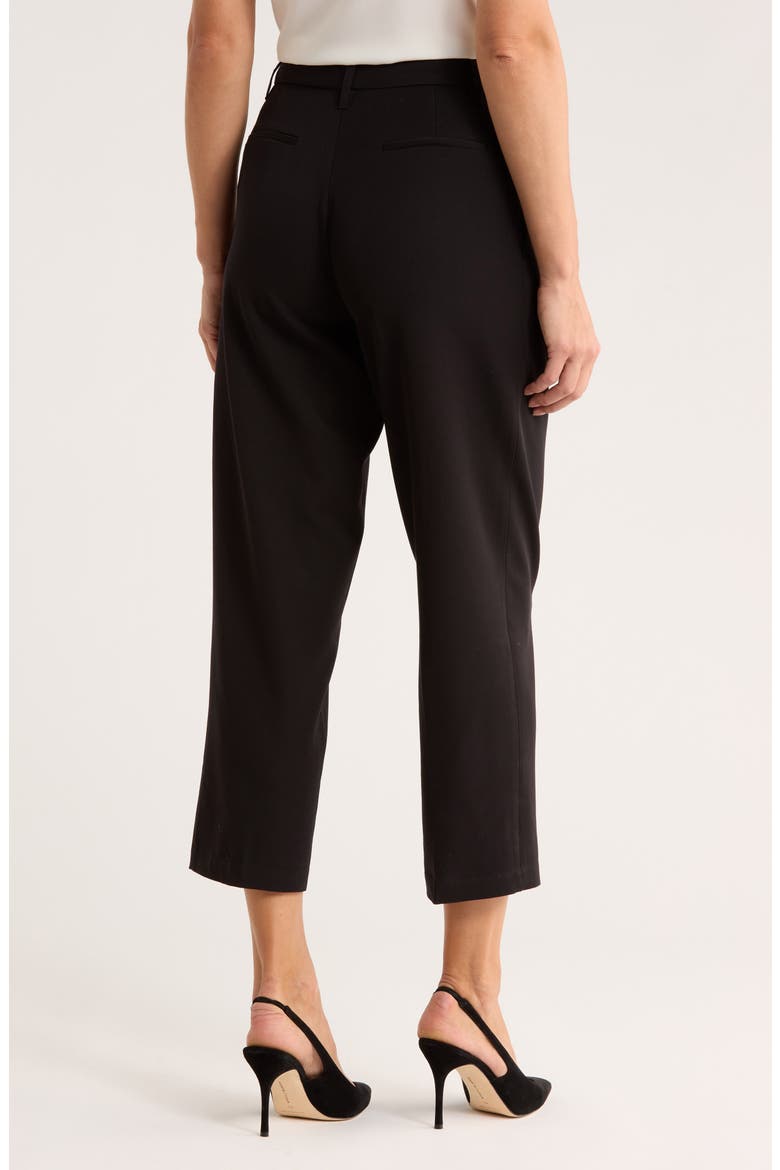 Pleated Ankle Pants, Alternate, color, BLACK