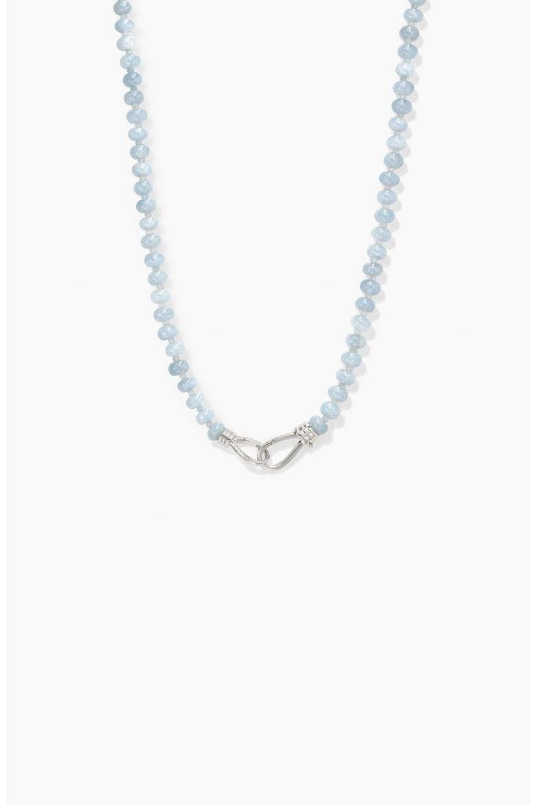 Isla Adjustable Lariat Necklace, Main, color, Aquamarine, Dyed Jade