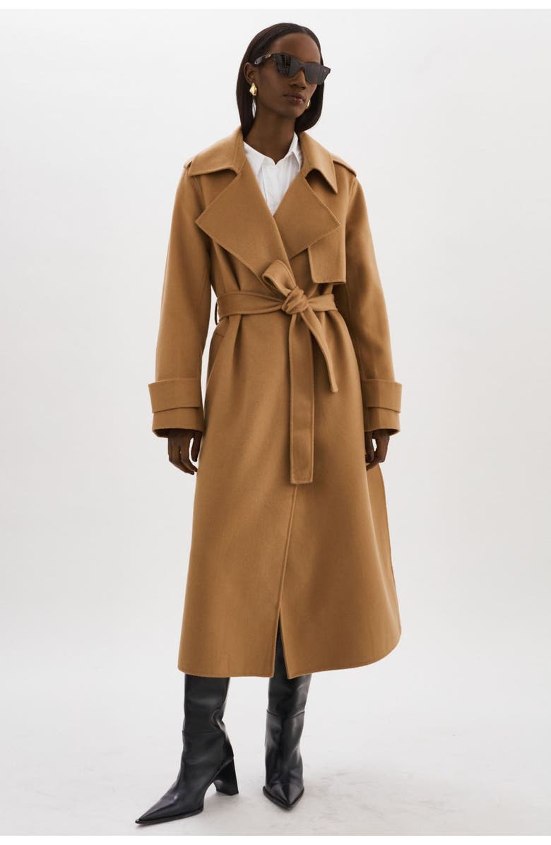 LAMARQUE Margaret | Wool Trench Coat, Main, color, Camel