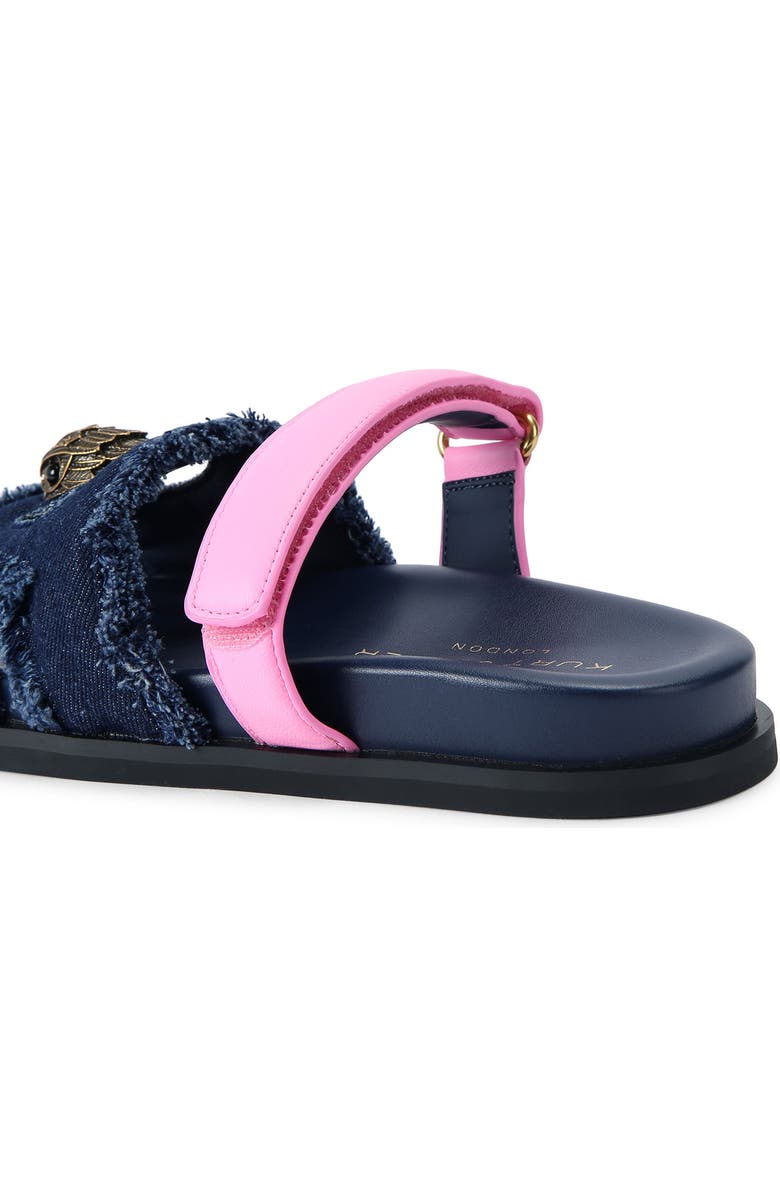 Kurt Geiger London Eagle Cutout Slide Sandal, Alternate, color, Light Pink/ Pastel Blue