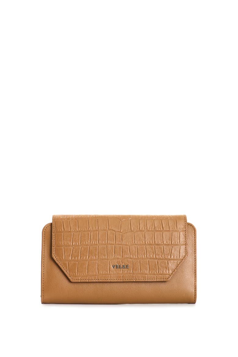 Leather Bifold Large Wallet, Main, color, Brown
