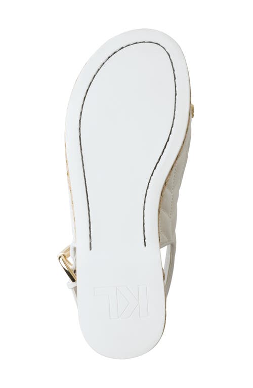 Karl Lagerfeld Paris Charlay Rue Pins Slingback Sandal In Bright White