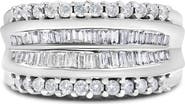 Haus of Brilliance 14K White Gold 1.00 Cttw Diamond Modern Band Ring