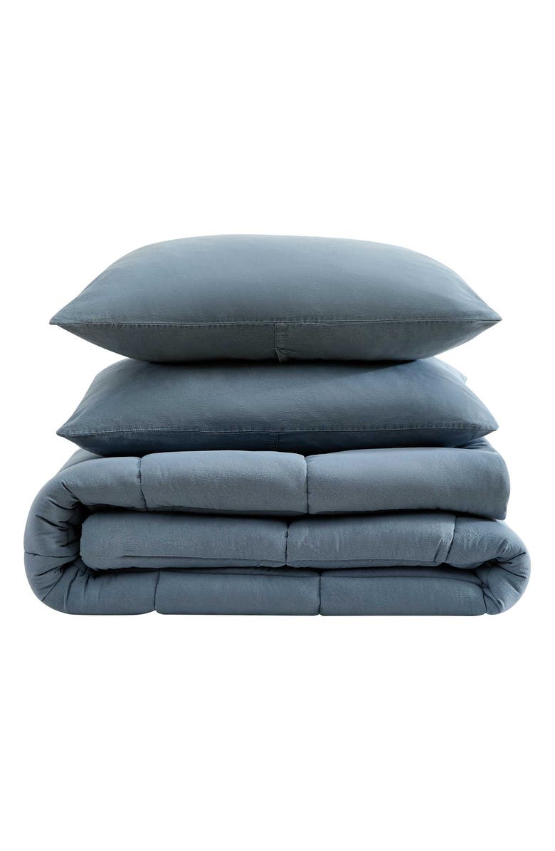 Kenneth Cole Solid Microfiber 5-Piece Reversible Comforter Set, Main, color,