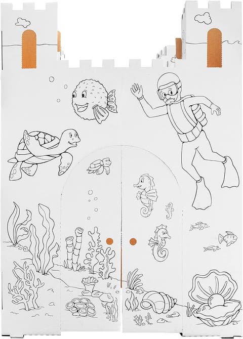 Blank Cardboard Sand Castle Craft Kit