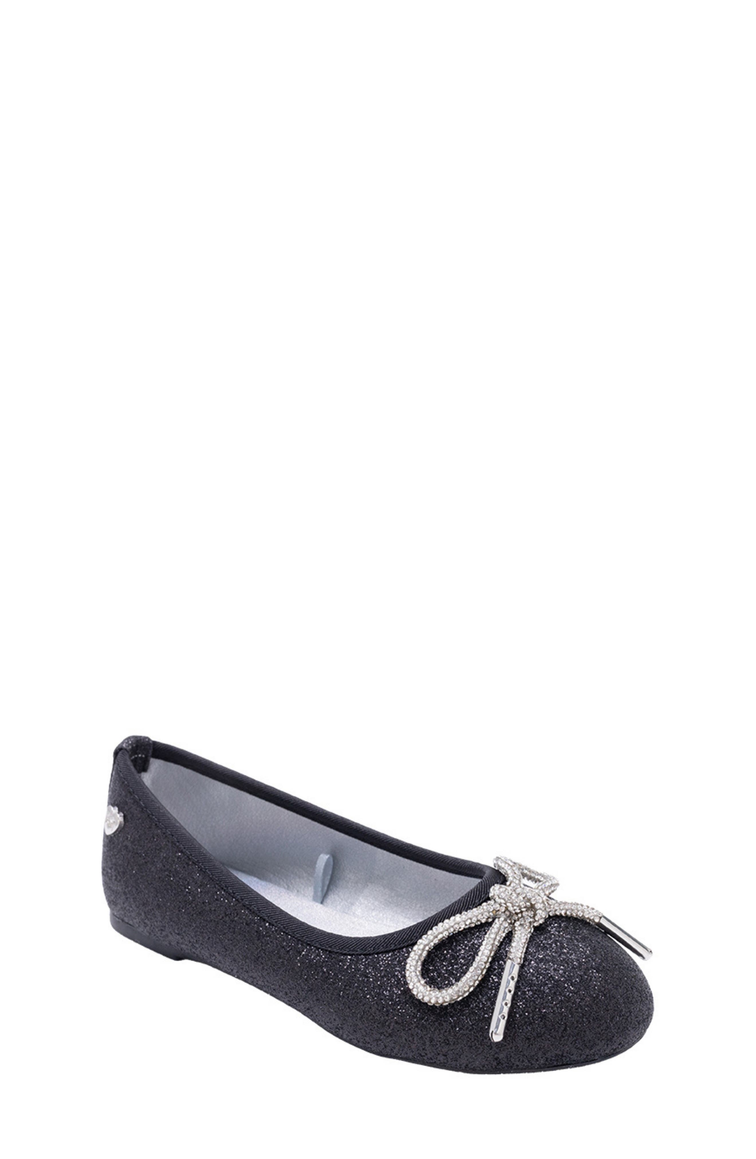 bebe Kids' Glitter Ballet Flat