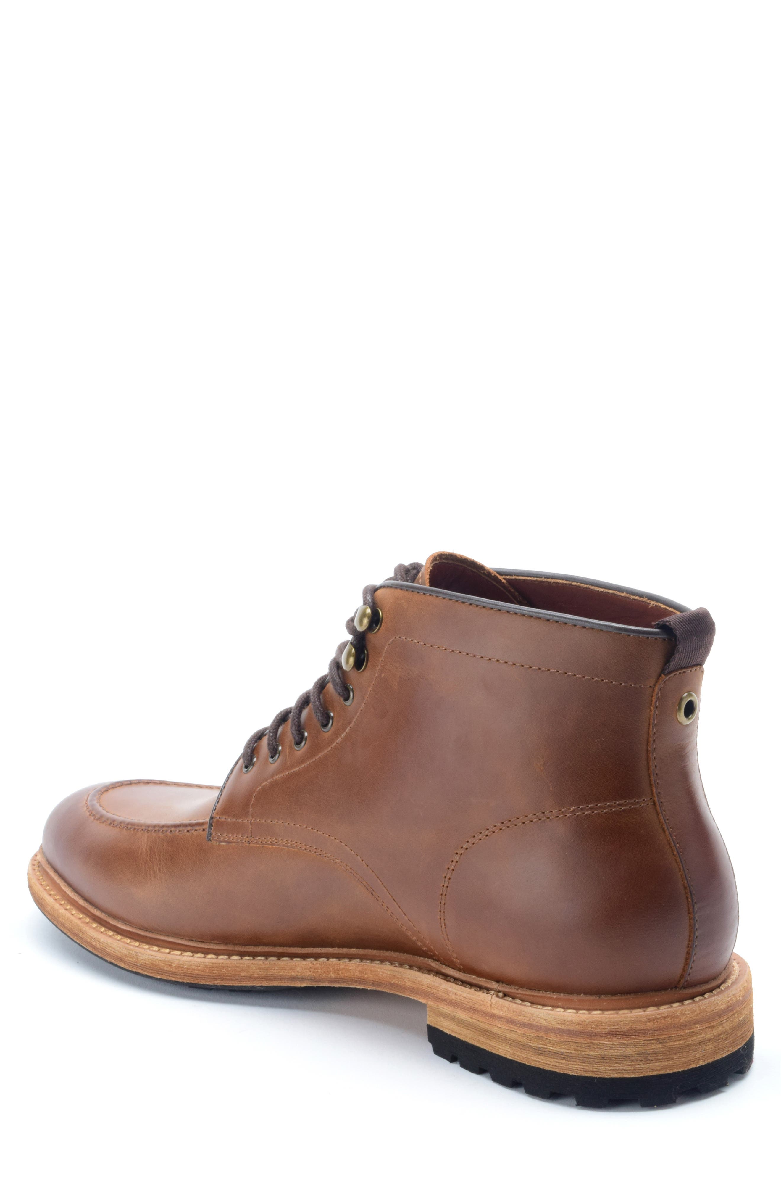 Trench Lace-Up Boot, Alternate, color, COGNAC