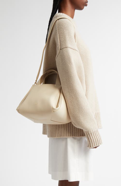 Ree Projects Medium Avy Leather Top Handle Bag In Beige