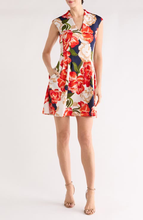 Scuba Cap Sleeve Dress