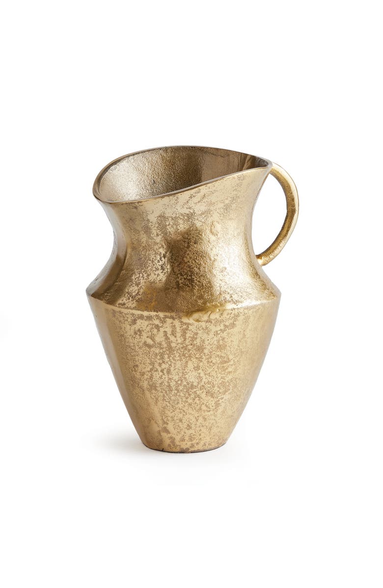 Napa Home & Garden Elaina Decorative Vase Pitcher Large, Main, color, Gold