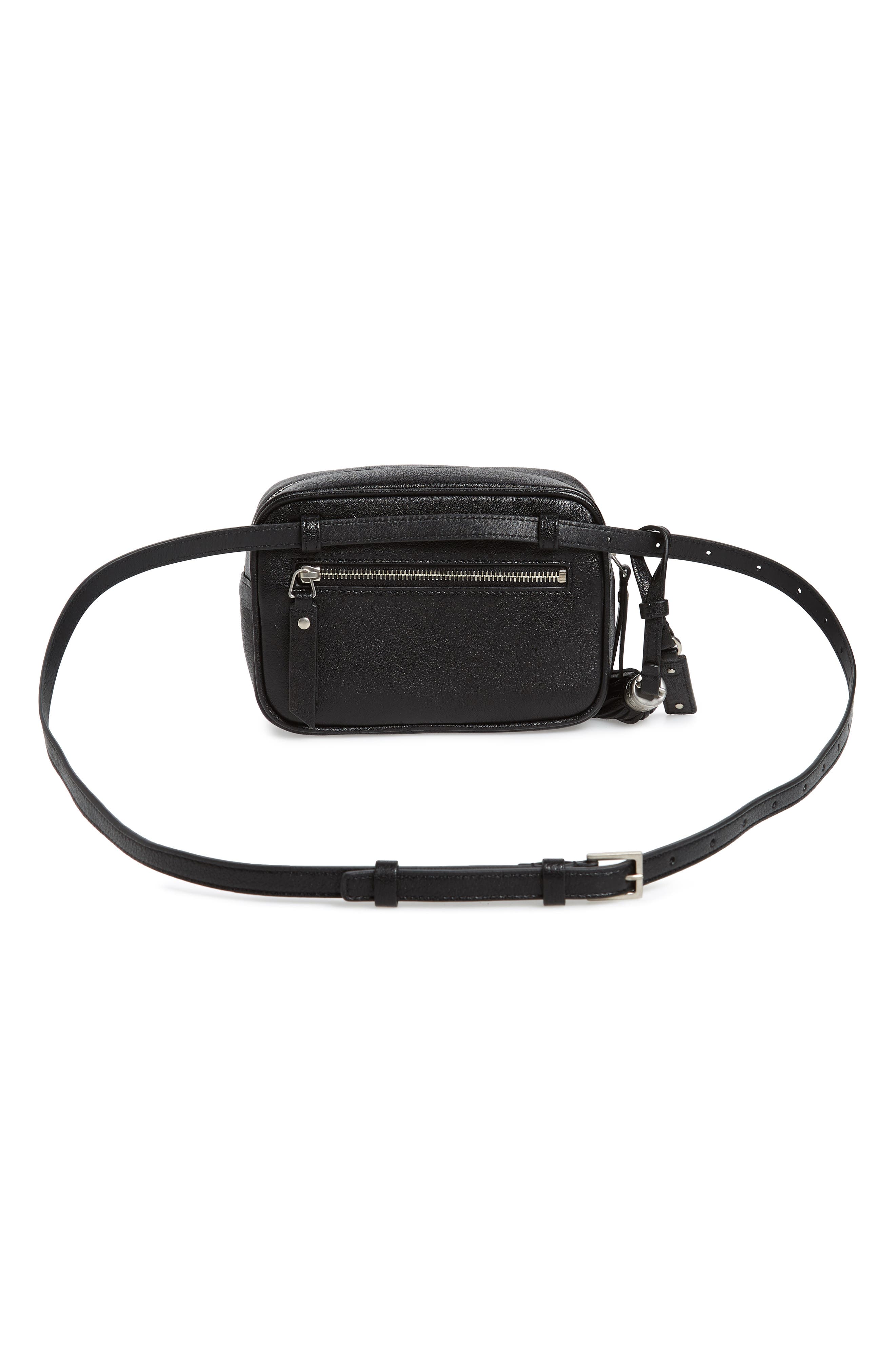 Saint Laurent Loulou Tassel Leather Belt Bag, Alternate, color, 