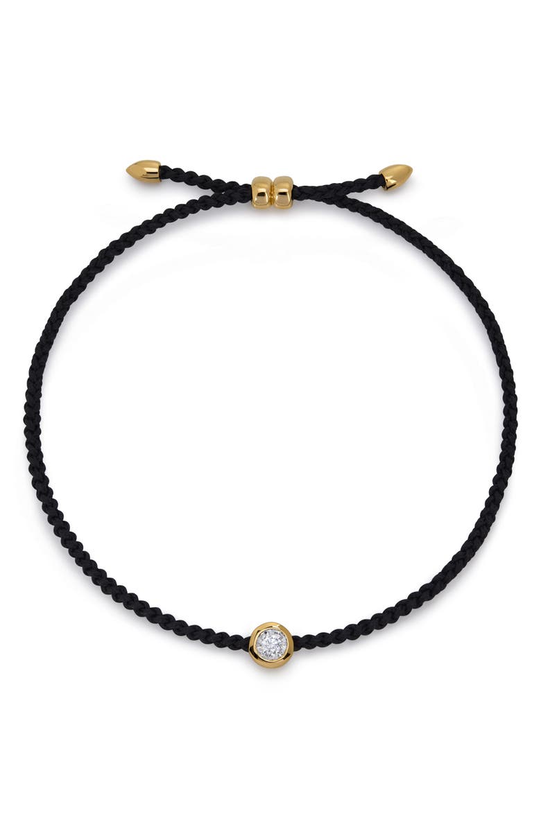 Monica Vinader Diamond Cord Bracelet, Main, color,