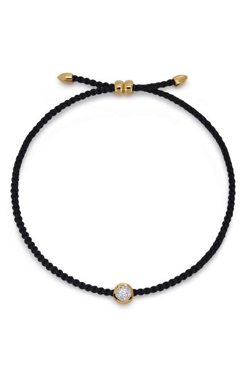 Monica Vinader Lab Grown Diamond Slider Bracelet In Gold