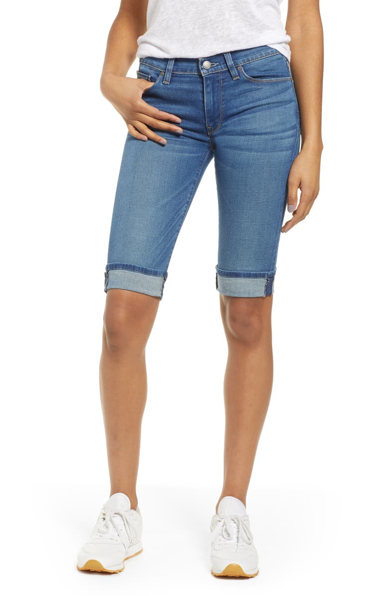 Hudson Jeans Amelia Cuff Bermuda Shorts, Main, color,