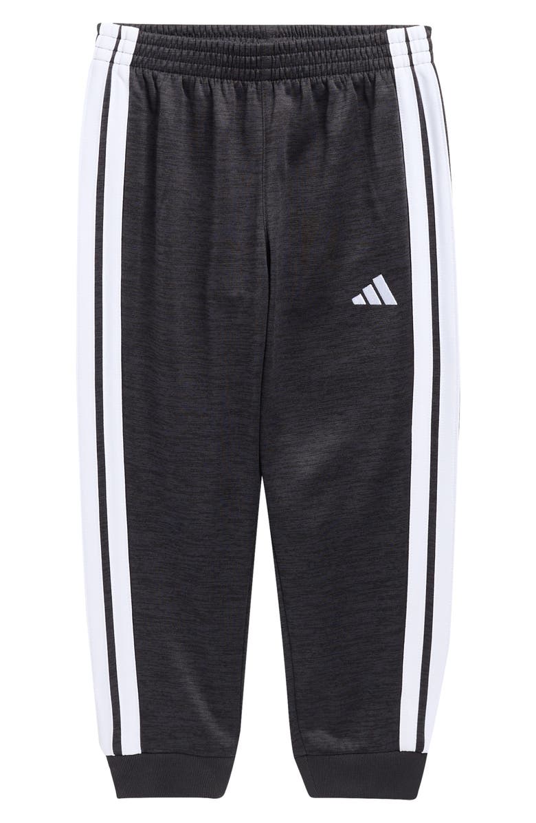 adidas Kids' 3-Stripe Joggers, Main, color, Black Heather
