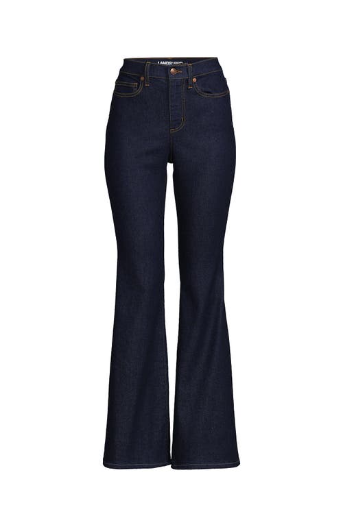 Lands' End Denim High Rise Skinny Flare Jeans In River Rinse