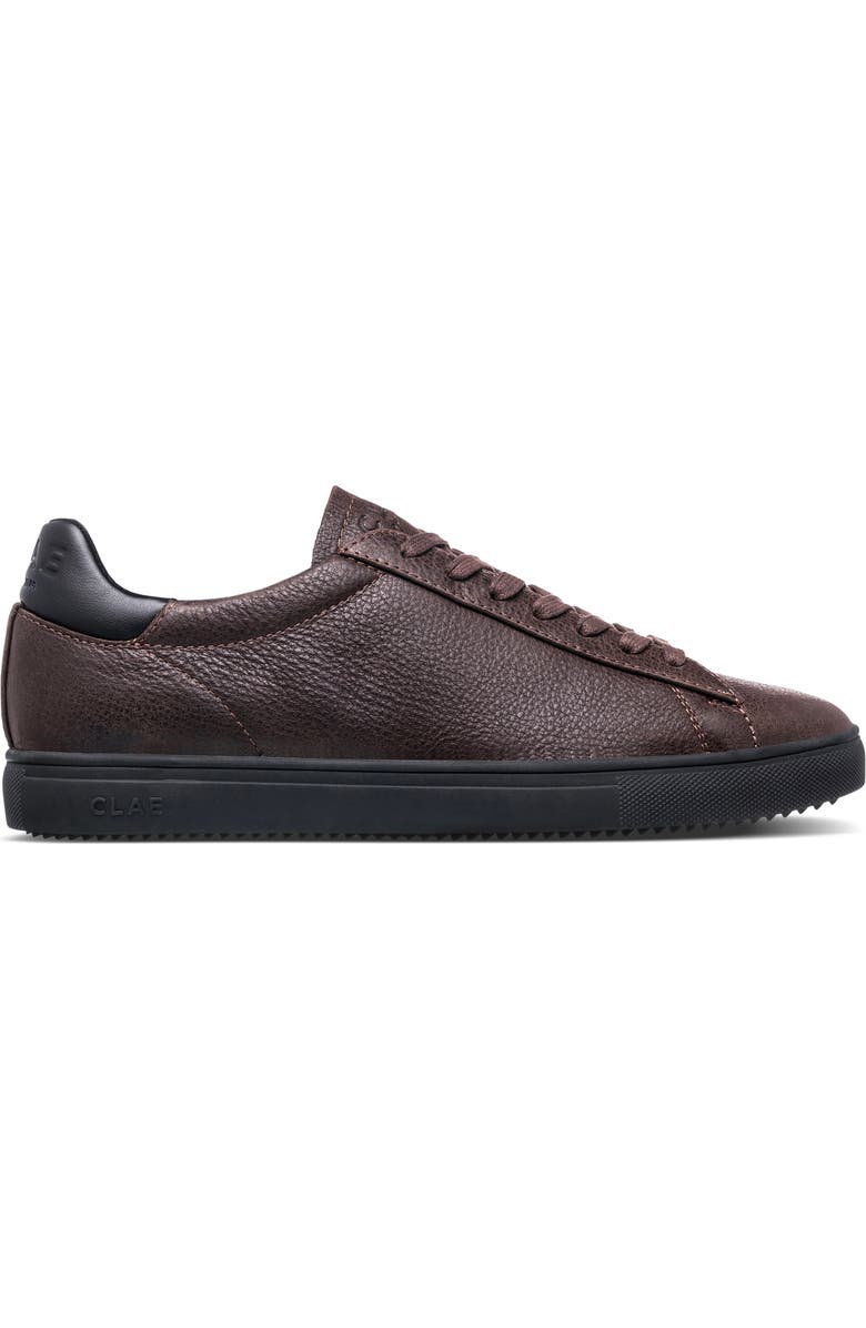 CLAE Bradley Leather Sneaker, Alternate, color, Demitasse Leather Black