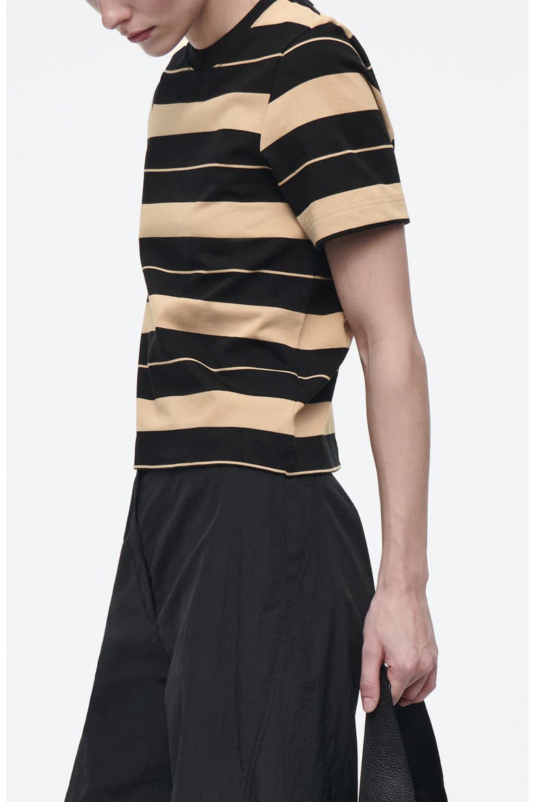 The Clean Cut Stripe Cotton T-Shirt, Alternate, color, BLUE MEDIUM DUSTY
