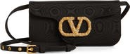 Valentino Garavani Locò Jewel Logo Moiré Clutch