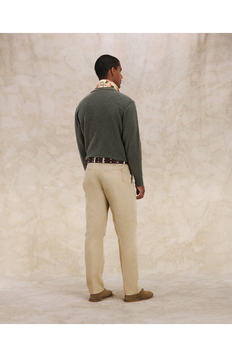 Fortela Maine Heavy Cotton Gabardine Chino Pants, Alternate, color, Natural