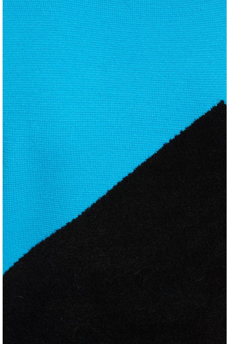 Crewneck Flare Knit Dress, Alternate, color, CERULEAN MULTI