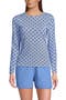  Lake Blue/Egret Geo Floral