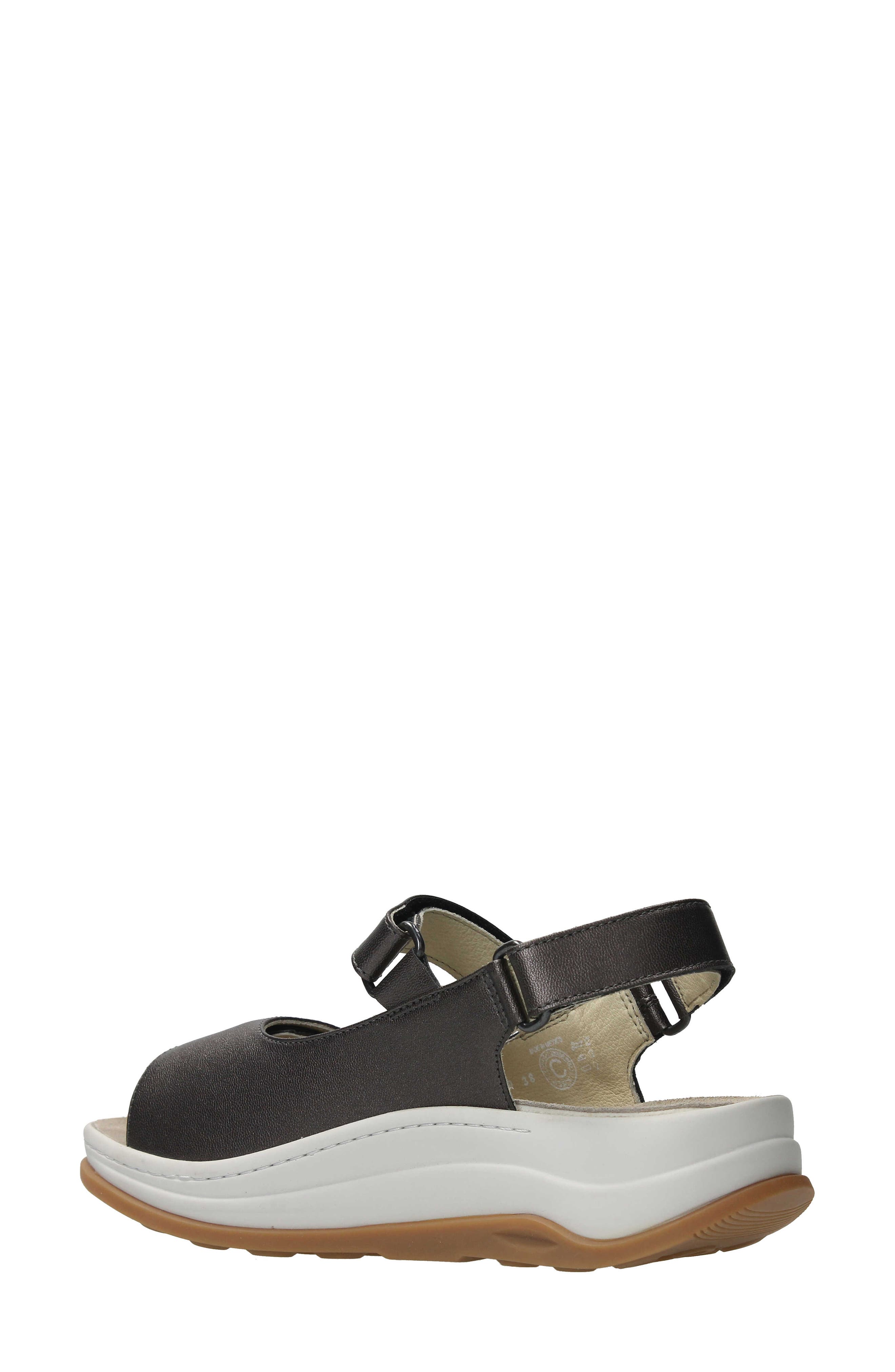 Wolky Adura Slingback Platform Sandal, Alternate, color, Inox Biocare