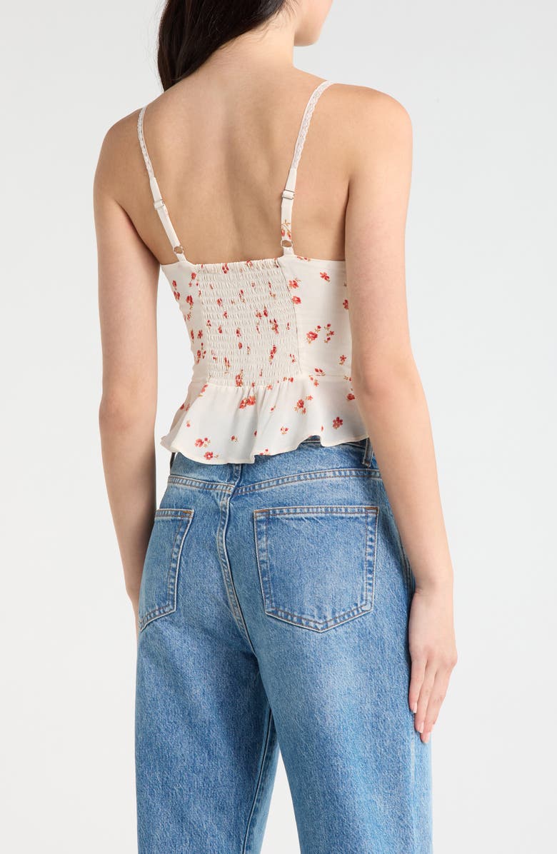 Reformation Anouk Floral Print Camisole, Alternate, color, Lovie