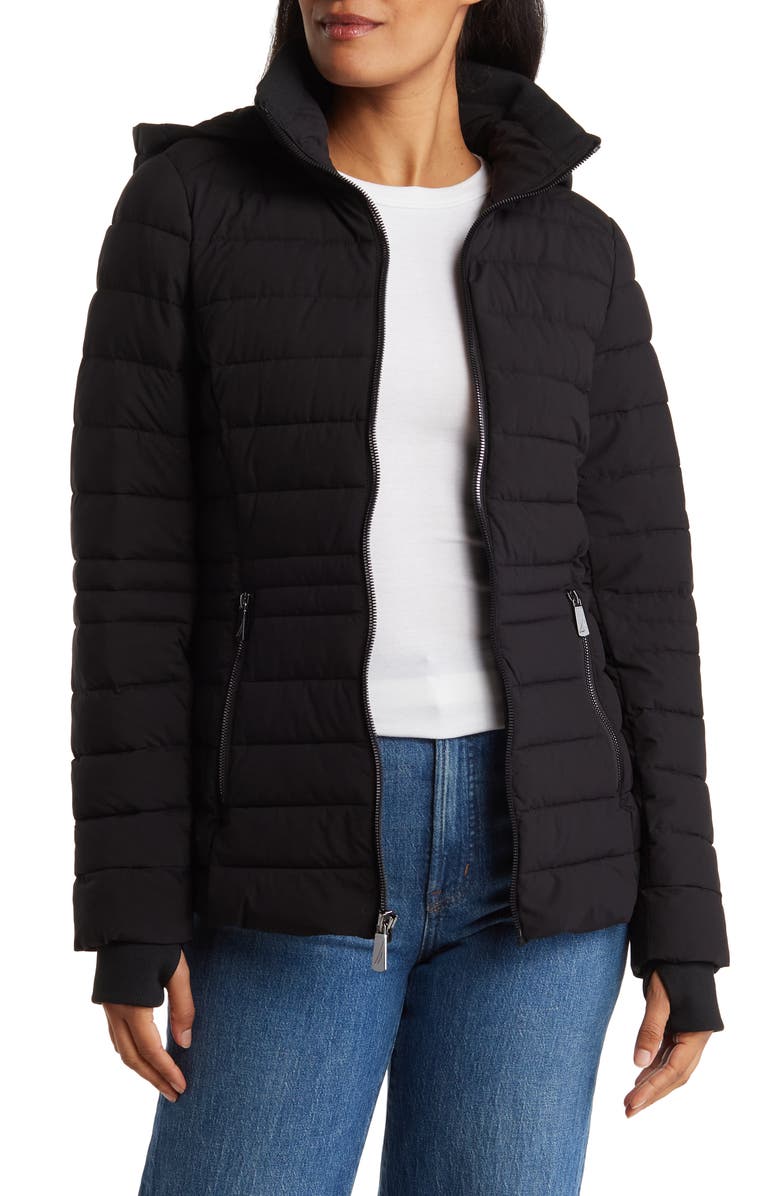 Nautica Water Resistant Packable Stretch Puffer Jacket, Alternate, color, 