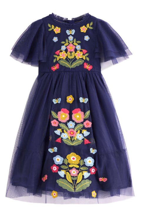 Kids' Embroidered Tulle Party Dress (Toddler, Little Kid & Big Kid)