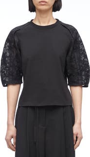3.1 Phillip Lim Bonded Lace Combo T-Shirt