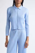 Pleats Please Issey Miyake Monthly Colors August Pleated Zip Top