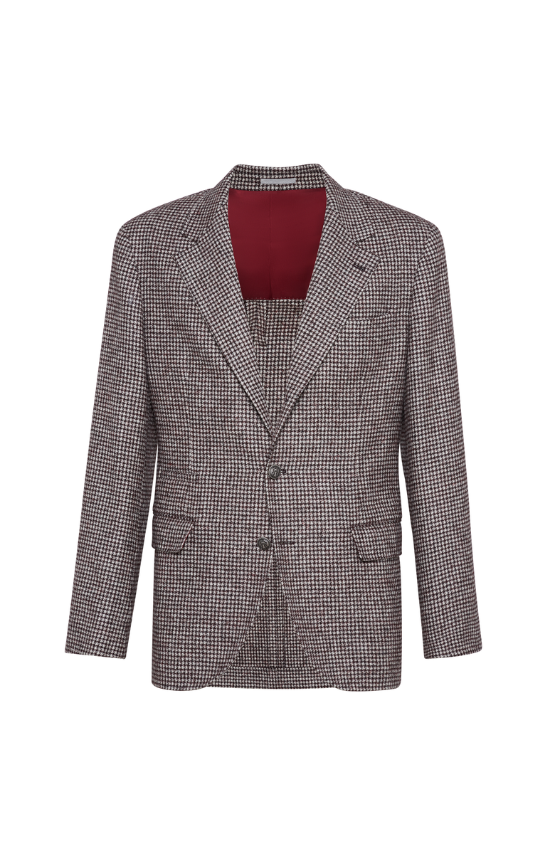 Brunello Cucinelli Blazer with metal buttons, Main, color, Brown
