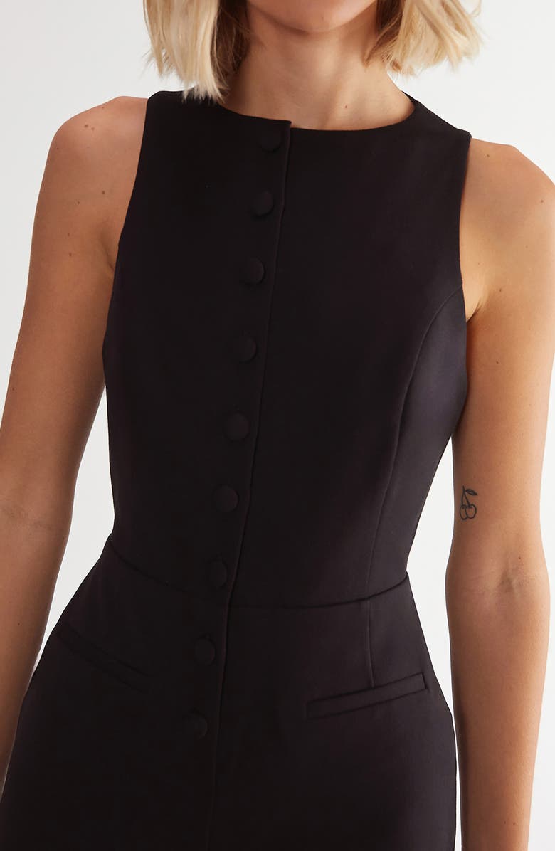 NASTY GAL Essentials Bow Back Romper, Alternate, color, 