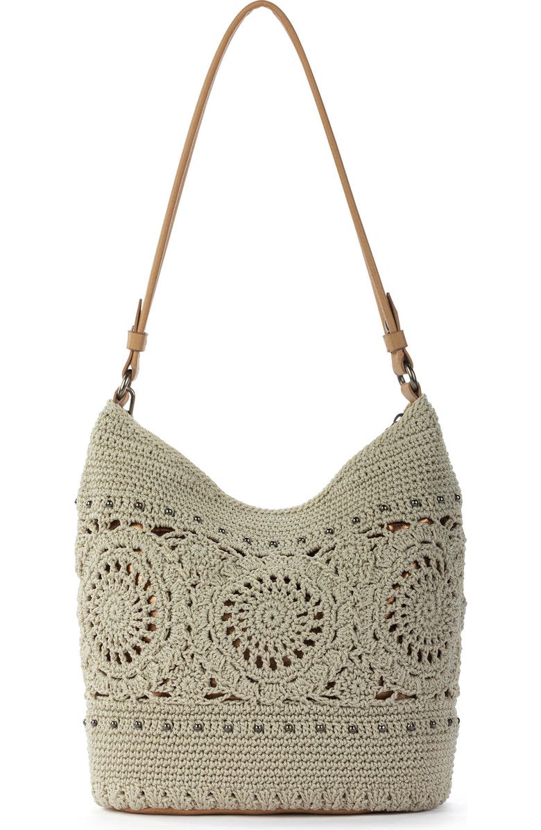The Sak Sequoia Crochet Hobo, Alternate, color, Natural Grey Medallion