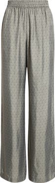 Golden Goose Journey Floral Print Relaxed Wide Leg Pants