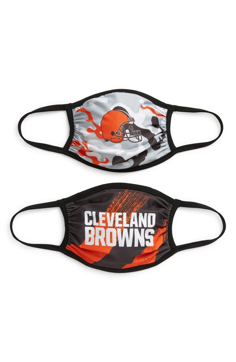 NFL Outerstuff 2-Pack Kids' Cleveland Browns Face Masks, Main, color, 