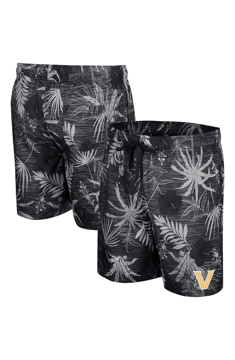 COLOSSEUM Men's Colosseum Black Vanderbilt Commodores What Else is New Swim Shorts, Main, color, 