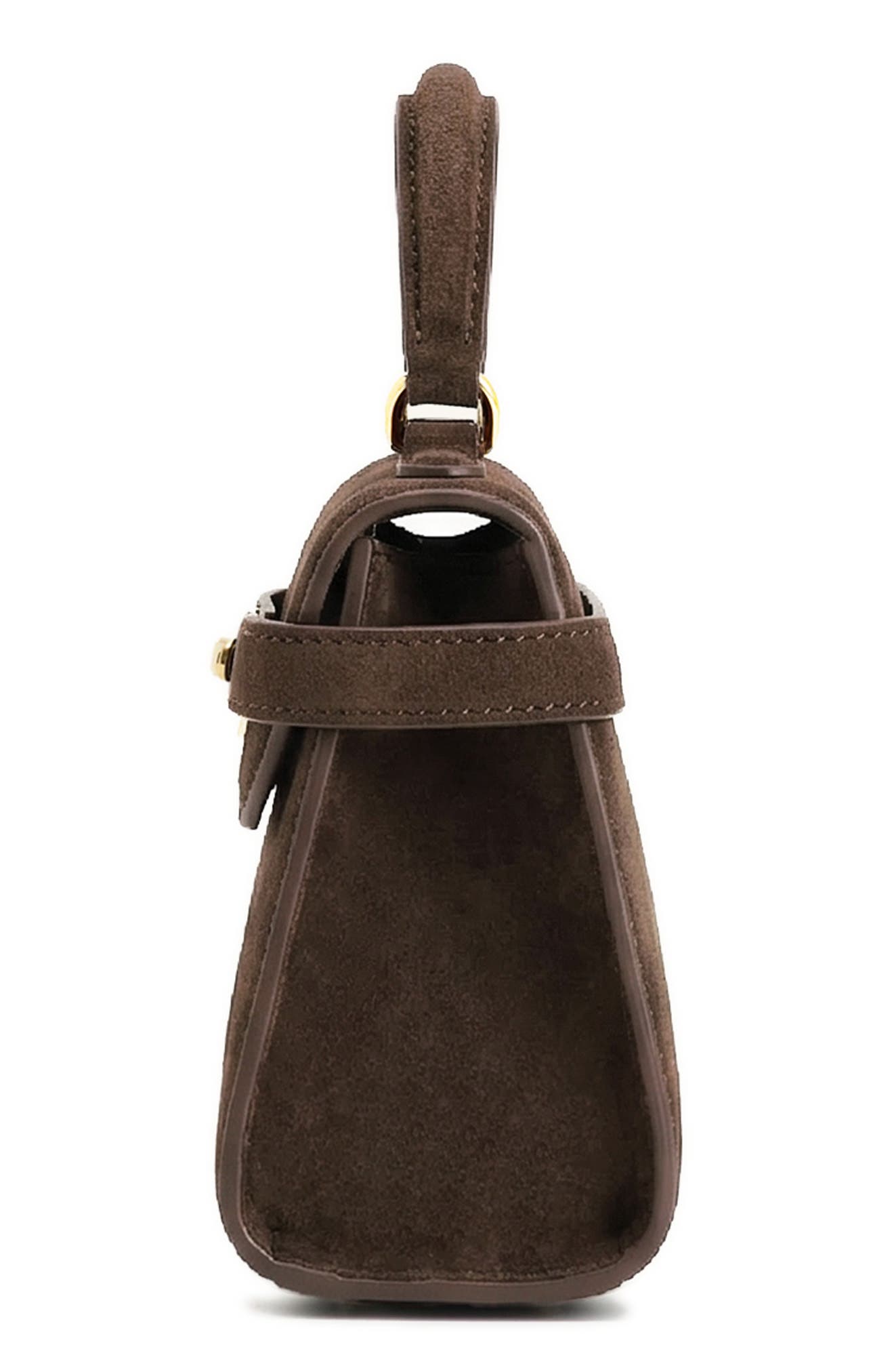 Elise Faux Suede Top Handle Bag, Alternate, color, MOCHA BROWN