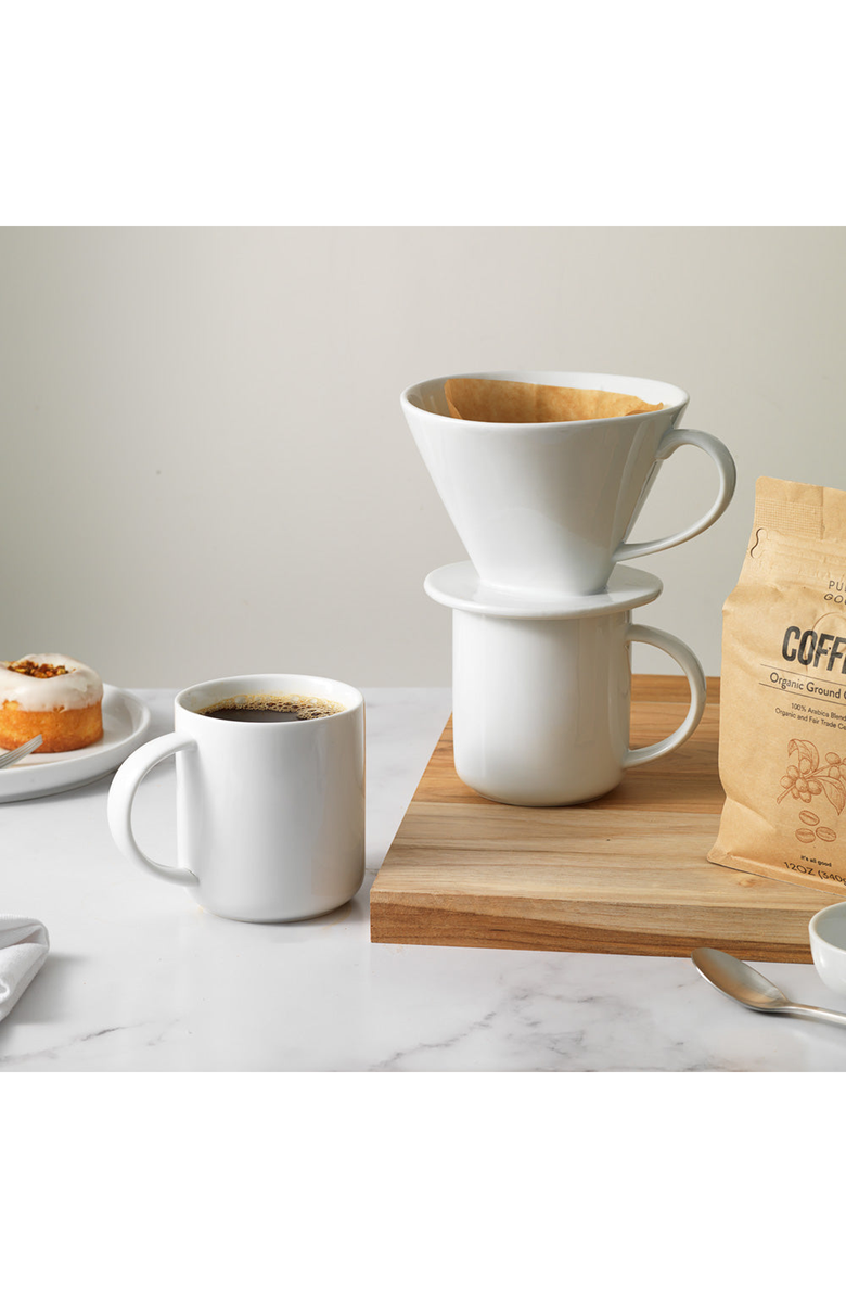 PUBLIC GOODS Mug Set of 4, Alternate, color, White