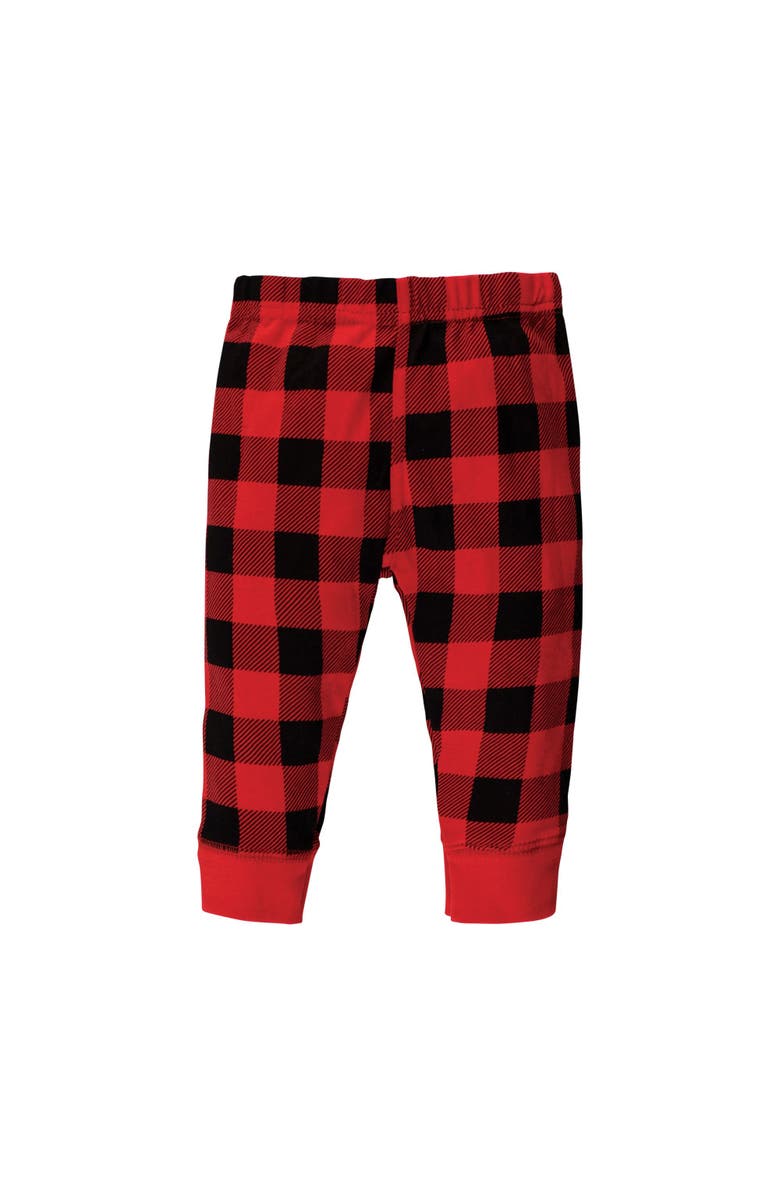 Hudson Baby Long Sleeve Bodysuit, Pants and Shoe, Alternate, color, Buffalo Plaid Baby Bear