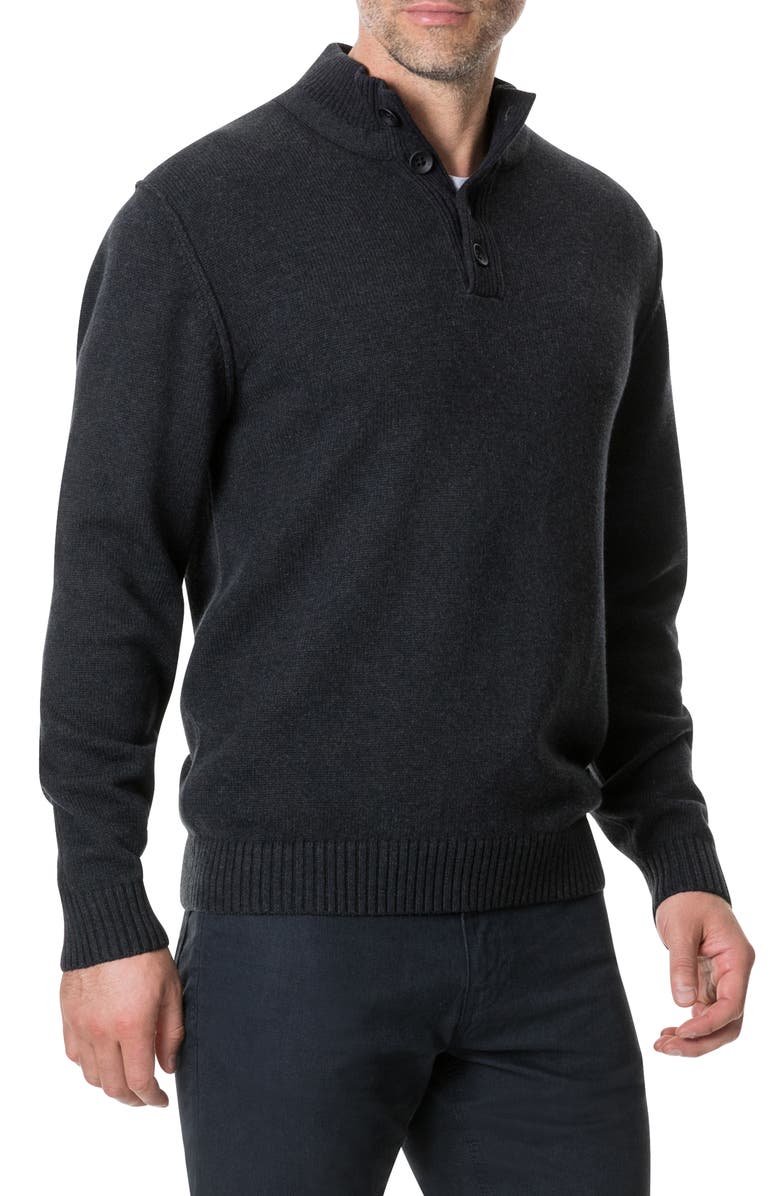 Rodd & Gunn Kent Terrace Quarter Button Sweater, Alternate, color,