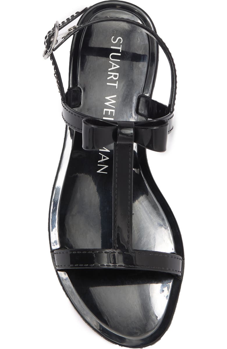 Stuart Weitzman Mellie Bow Jelly Sandal, Alternate, color,