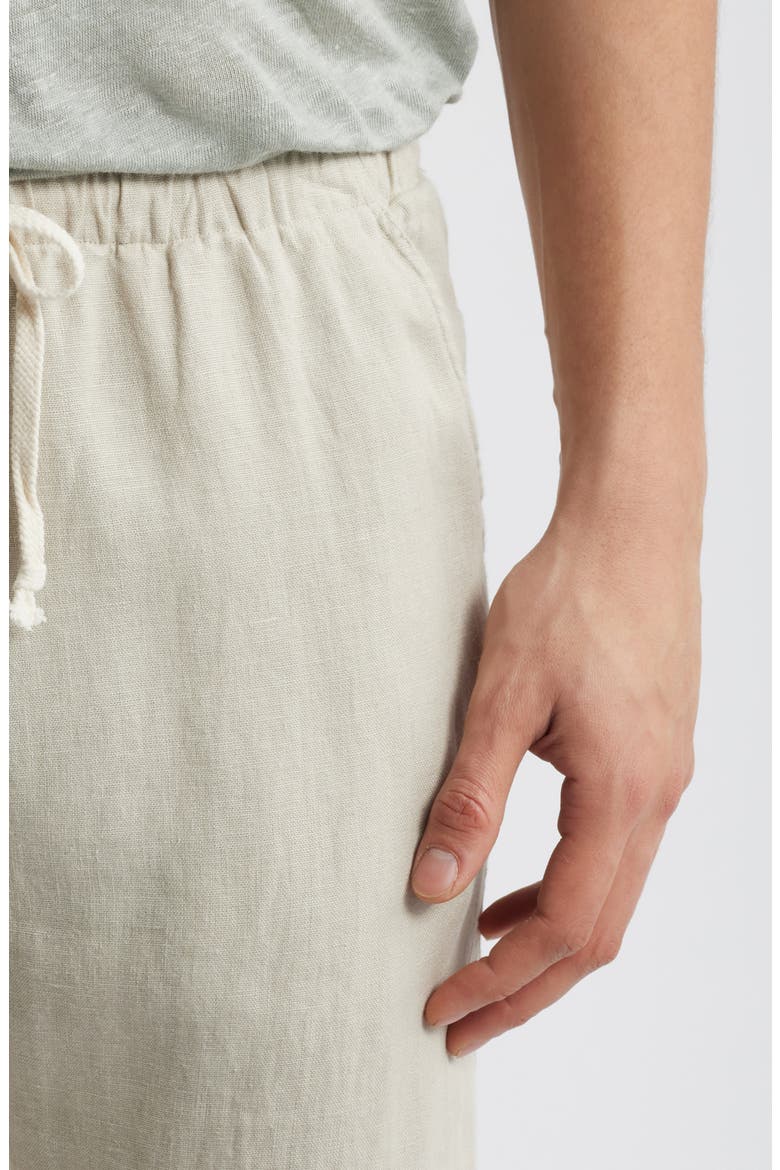 Bo Linen Drawstring Pants, Alternate, color, BONE
