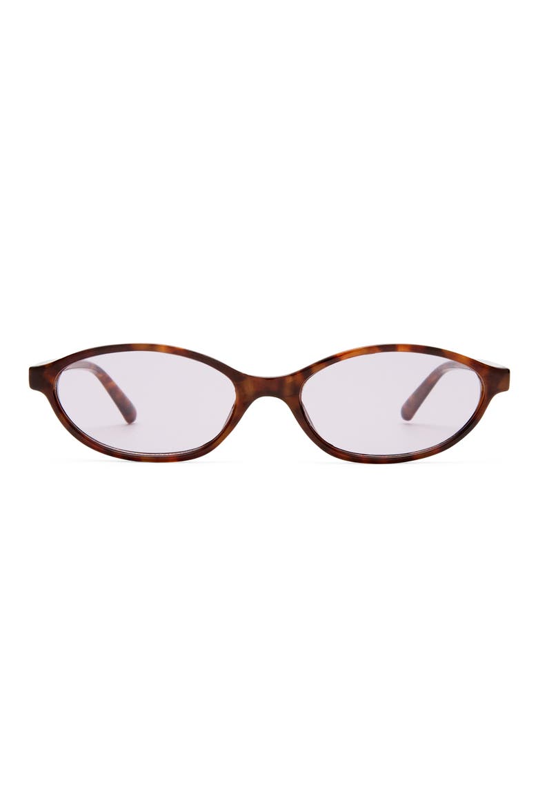 Earthshine 54mm Oval Sunglasses, Main, color, AMBER TORT / LAVENDAR TINT
